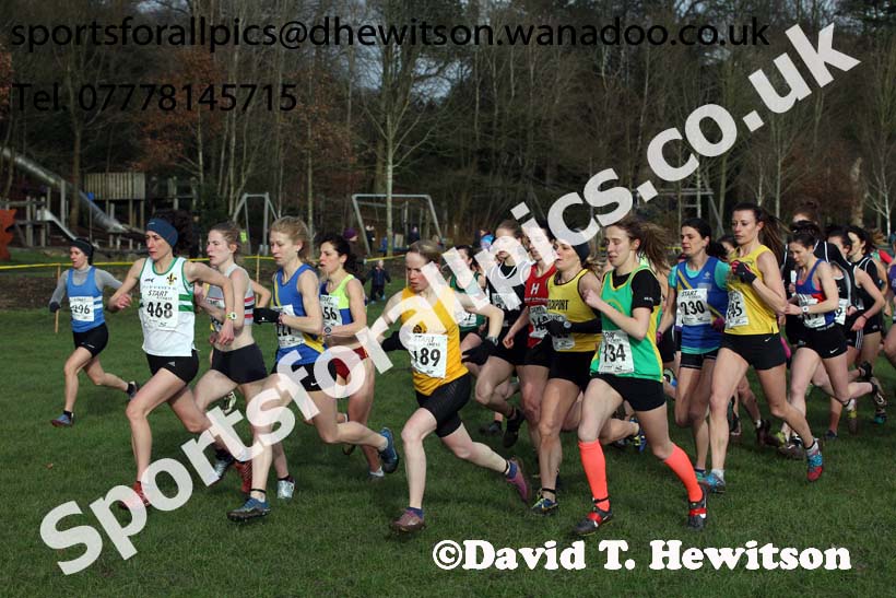 Senior womens Northern Cross Country Champs., Witton Park, Blackburn. Photo: David T. Hewitson/Sports for All Pics